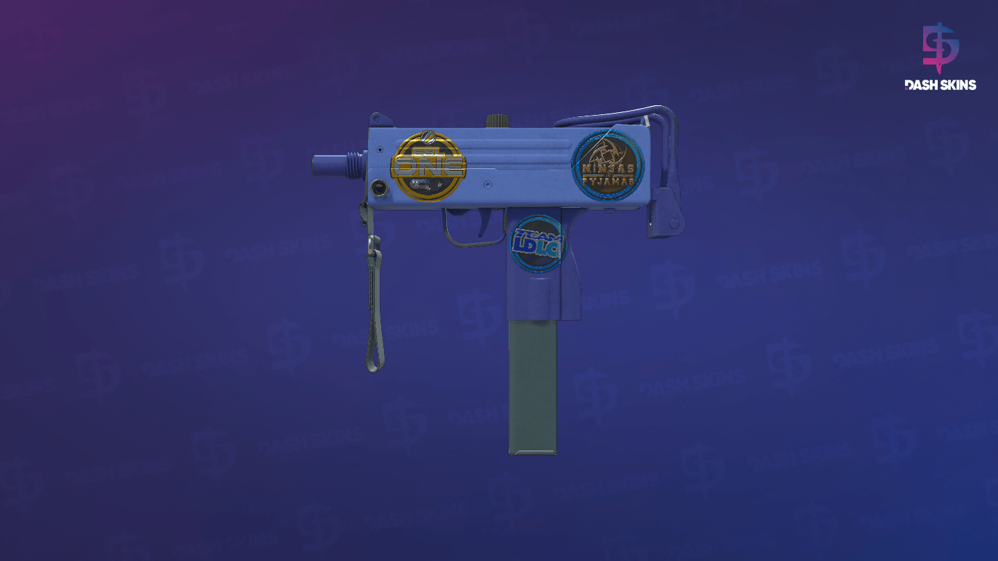 Souvenir MAC-10 | Indigo (Minimal Wear) Screenshot Playside