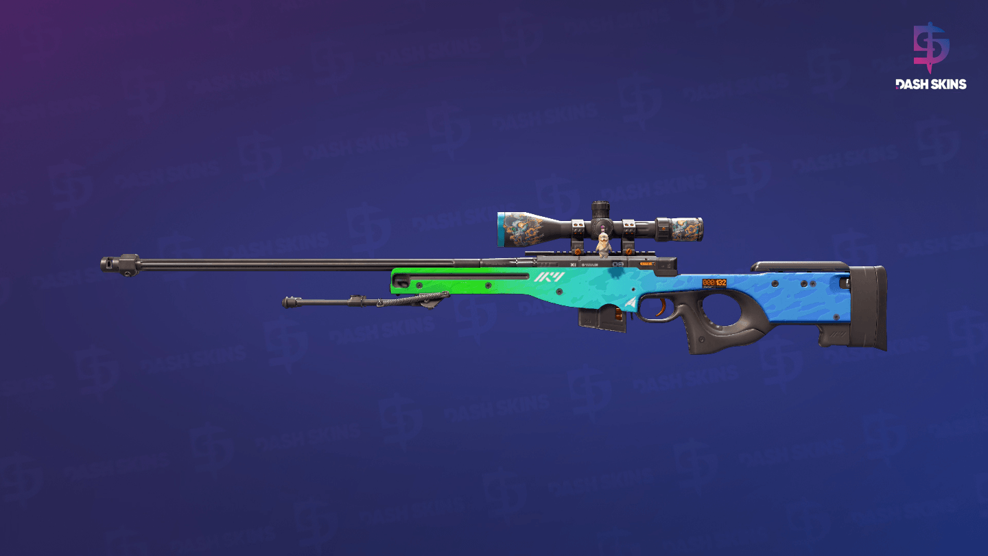 StatTrak™ AWP | Ice Coaled (Minimal Wear) Screenshot Playside
