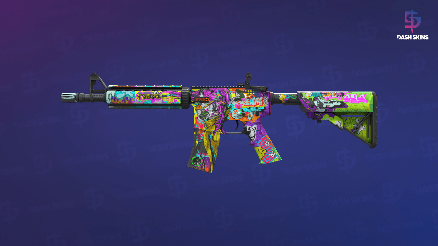 StatTrak™ M4A4 | In Living Color (Field-Tested) Screenshot Playside