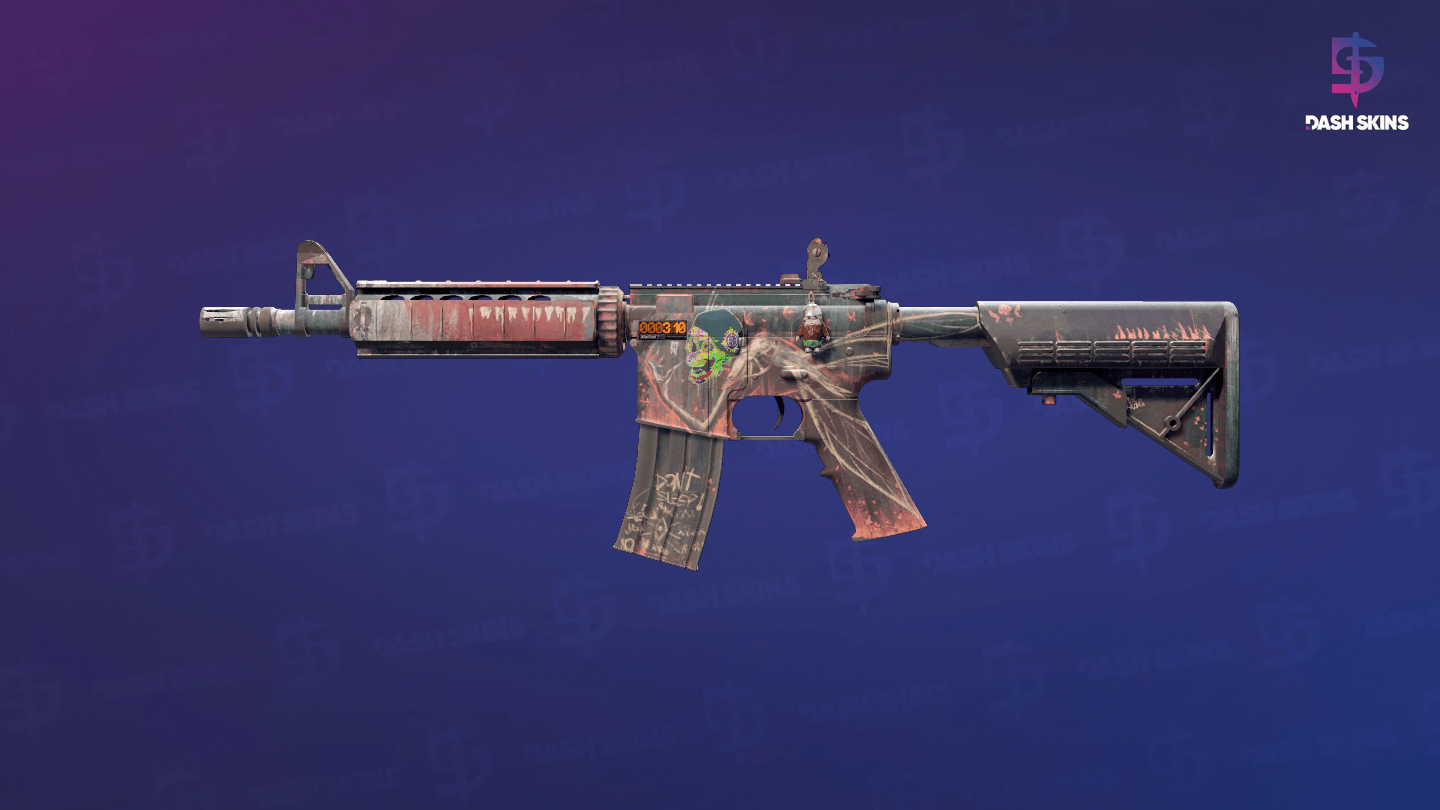 StatTrak™ M4A4 | Tooth Fairy (Battle-Scarred) Screenshot Playside