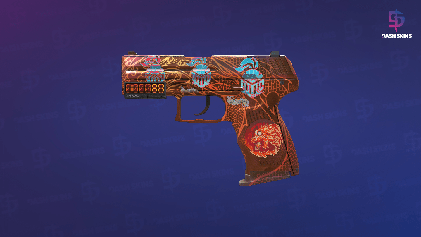 StatTrak™ P2000 | Imperial Dragon (Minimal Wear) Screenshot Playside