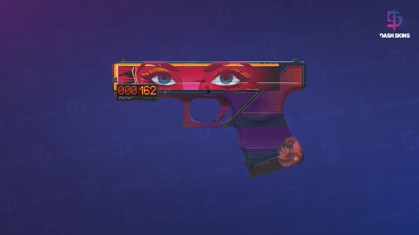StatTrak™ Glock-18 | Vogue (Minimal Wear) Screenshot Playside