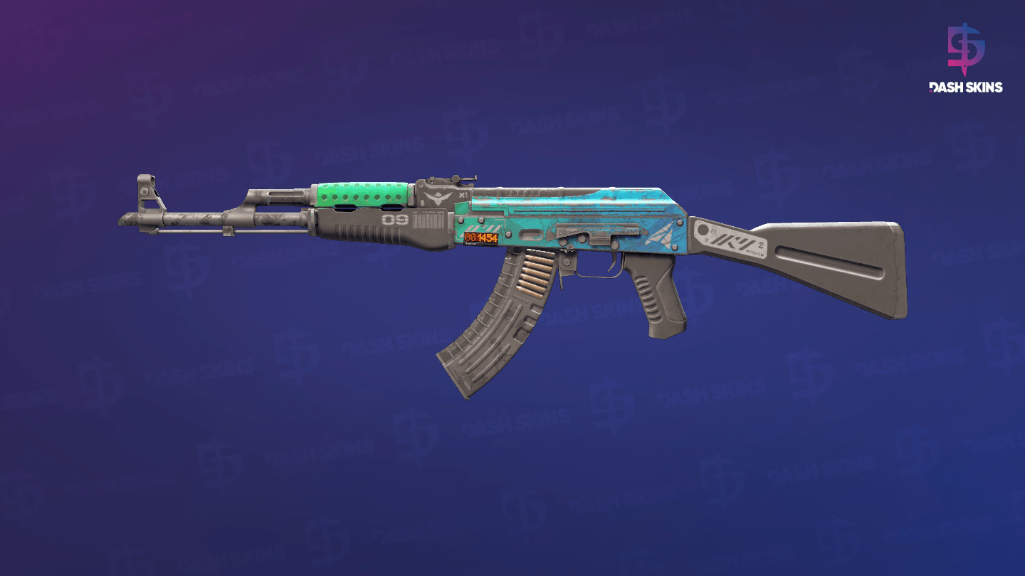 StatTrak™ AK-47 | Ice Coaled (Battle-Scarred) Screenshot Playside