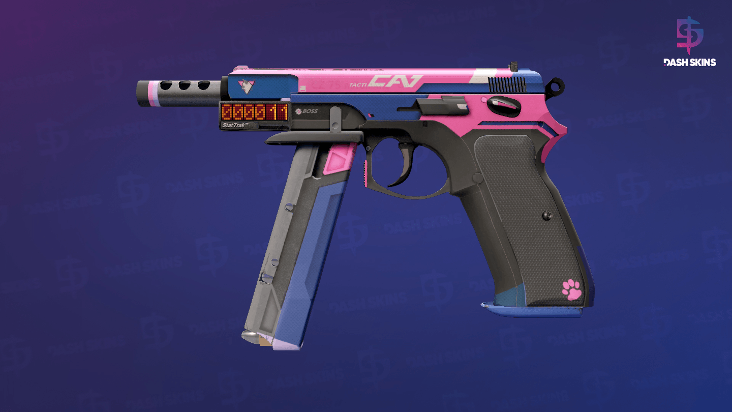 StatTrak™ CZ75-Auto | Tacticat (Minimal Wear) Screenshot Playside
