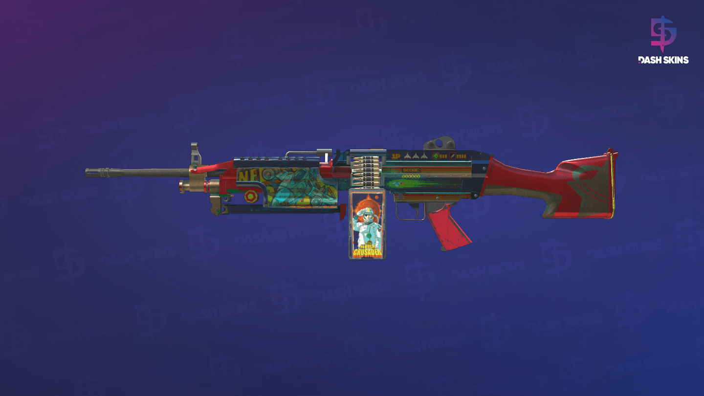 M249 | Nebula Crusader (Well-Worn) Screenshot Playside