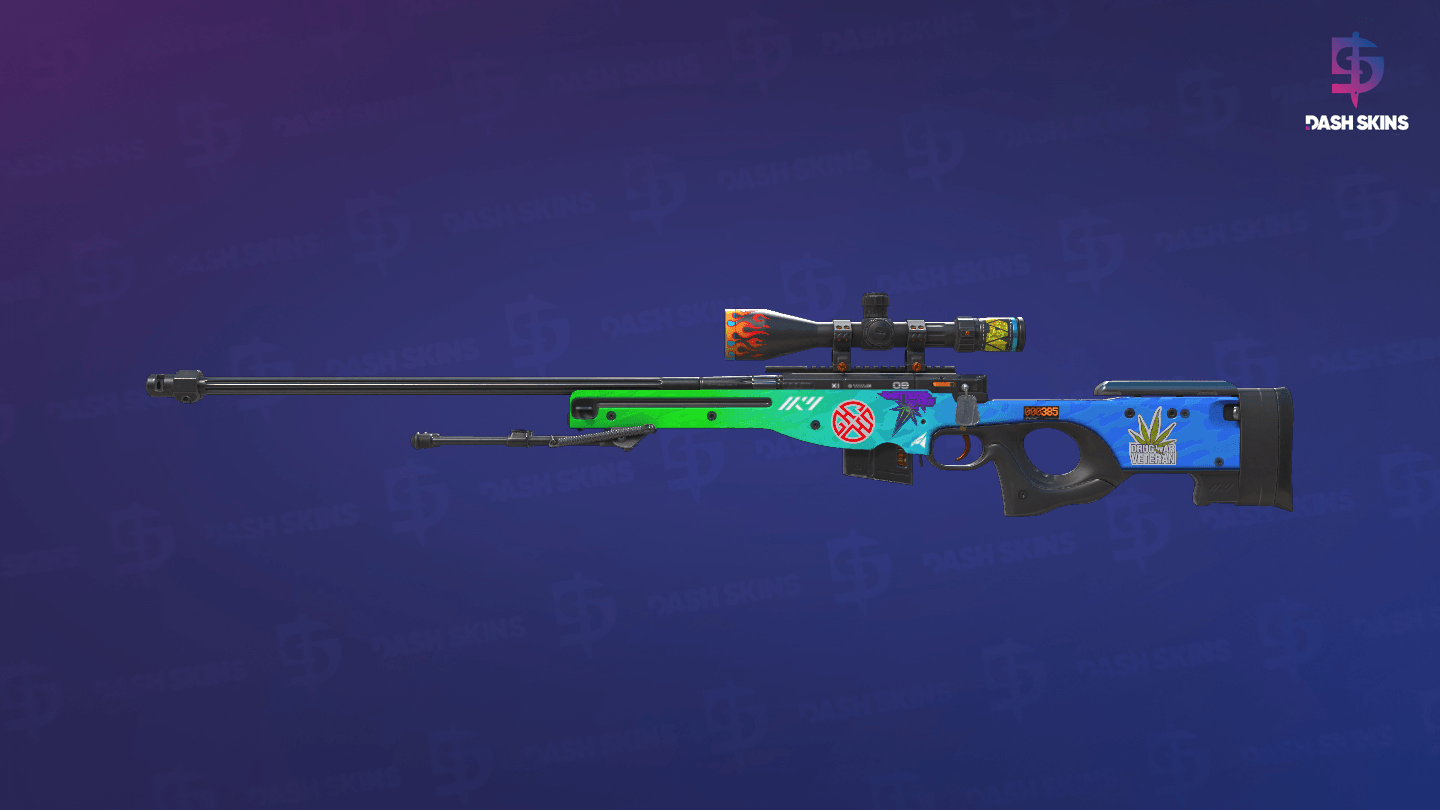 StatTrak™ AWP | Ice Coaled (Minimal Wear) Screenshot Playside