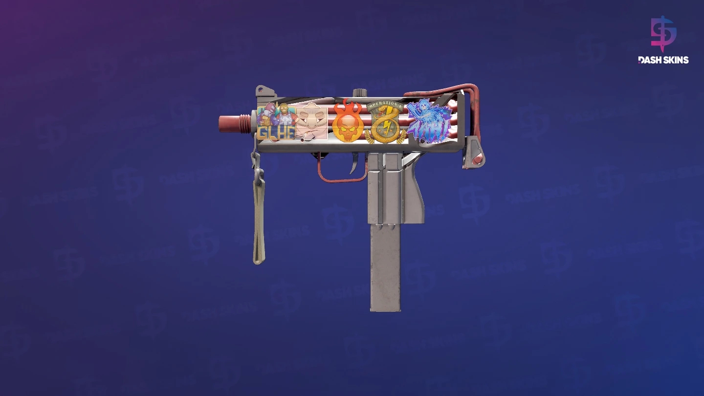 MAC-10 | Pipe Down (Well-Worn) Screenshot Playside