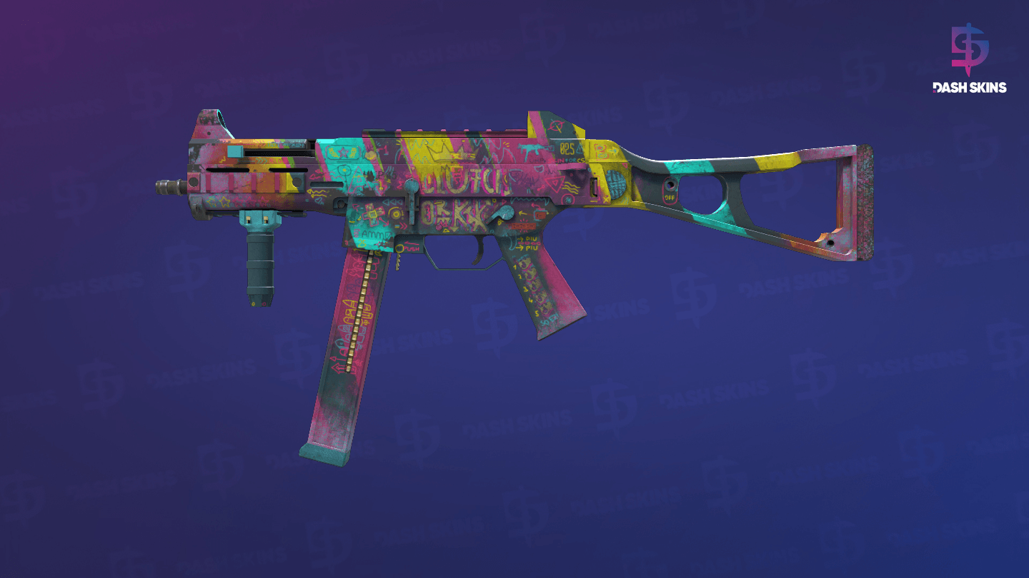 UMP-45 | Wild Child (Well-Worn) Screenshot Playside