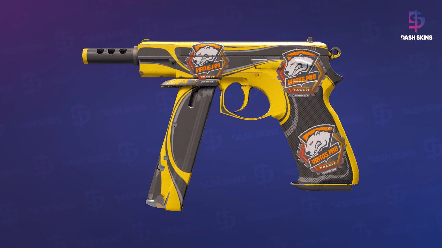 CZ75-Auto | Yellow Jacket (Field-Tested) Screenshot Playside
