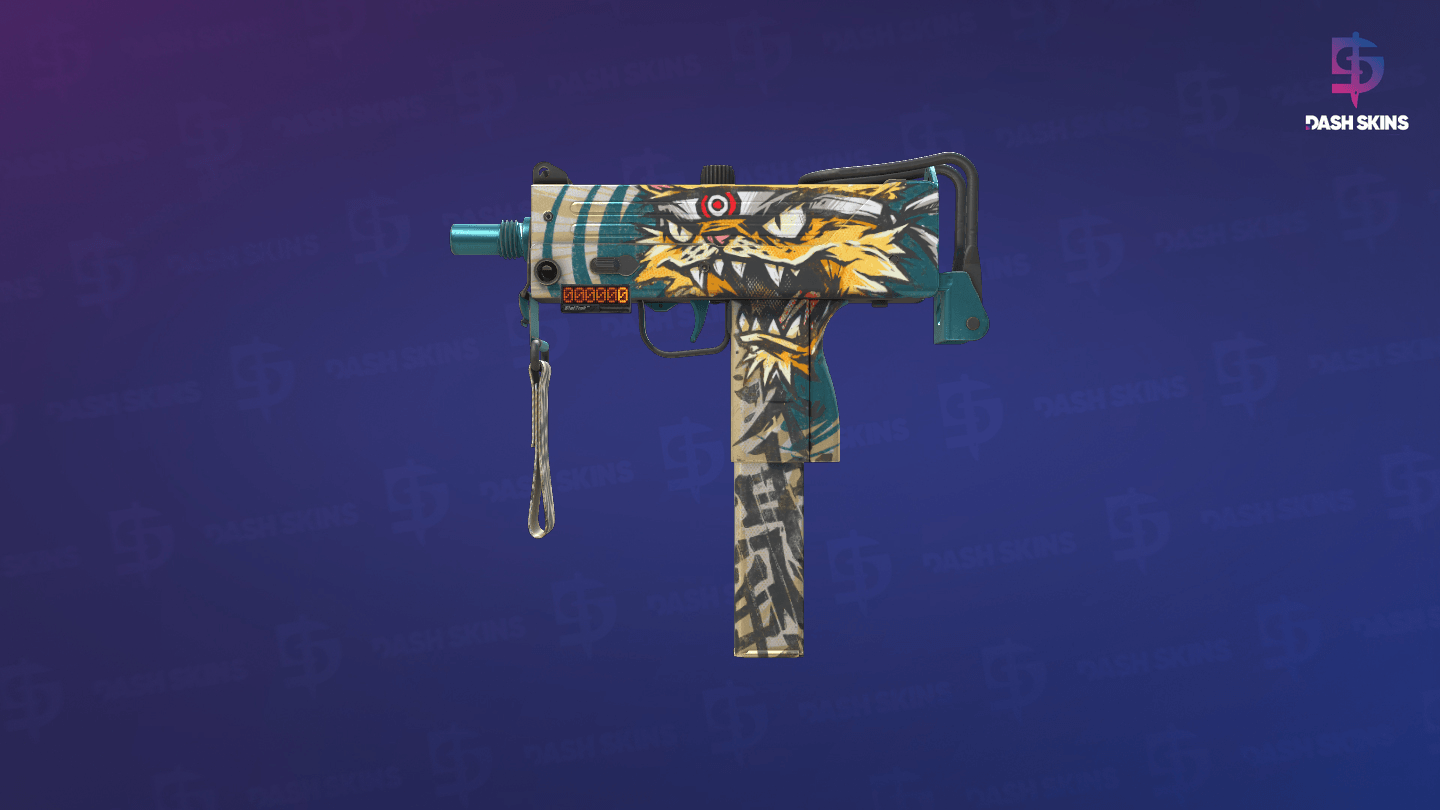 StatTrak™ MAC-10 | Cat Fight (Minimal Wear) Screenshot Playside