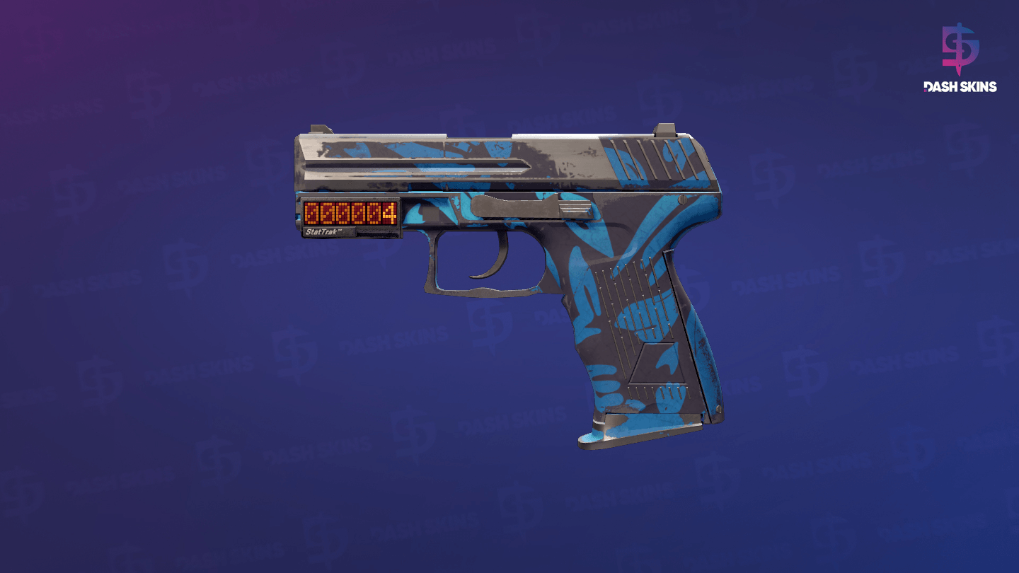 StatTrak™ P2000 | Oceanic (Well-Worn) Screenshot Playside