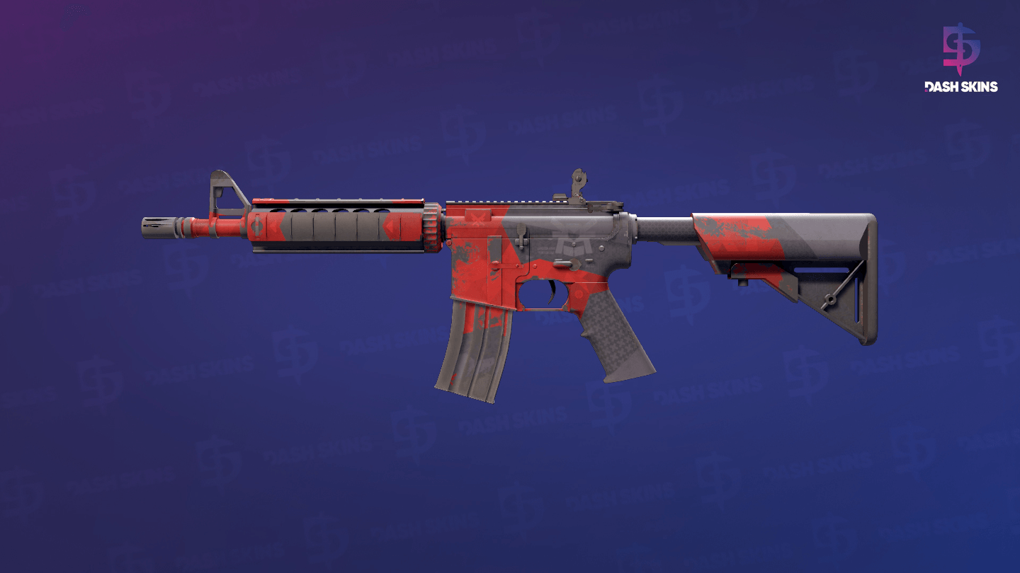 M4A4 | Evil Daimyo (Well-Worn) Screenshot Playside