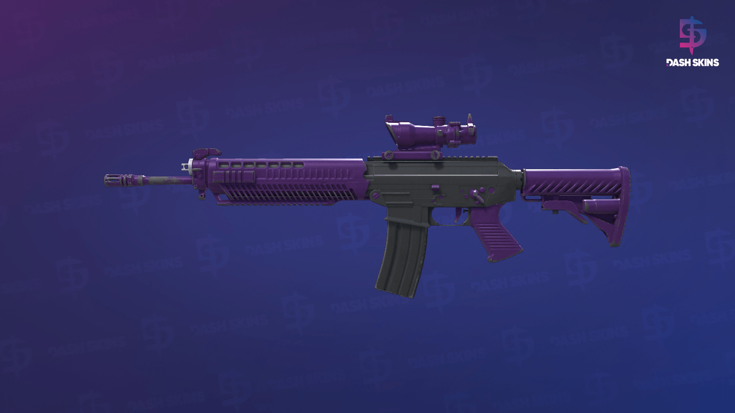 SG 553 | Ultraviolet (Field-Tested) Screenshot Playside