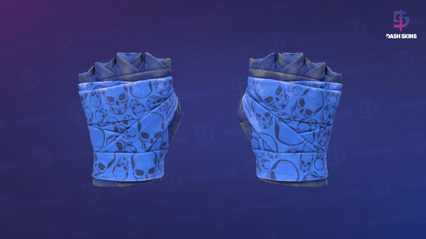 ★ Hand Wraps | Cobalt Skulls (Battle-Scarred) Screenshot Playside