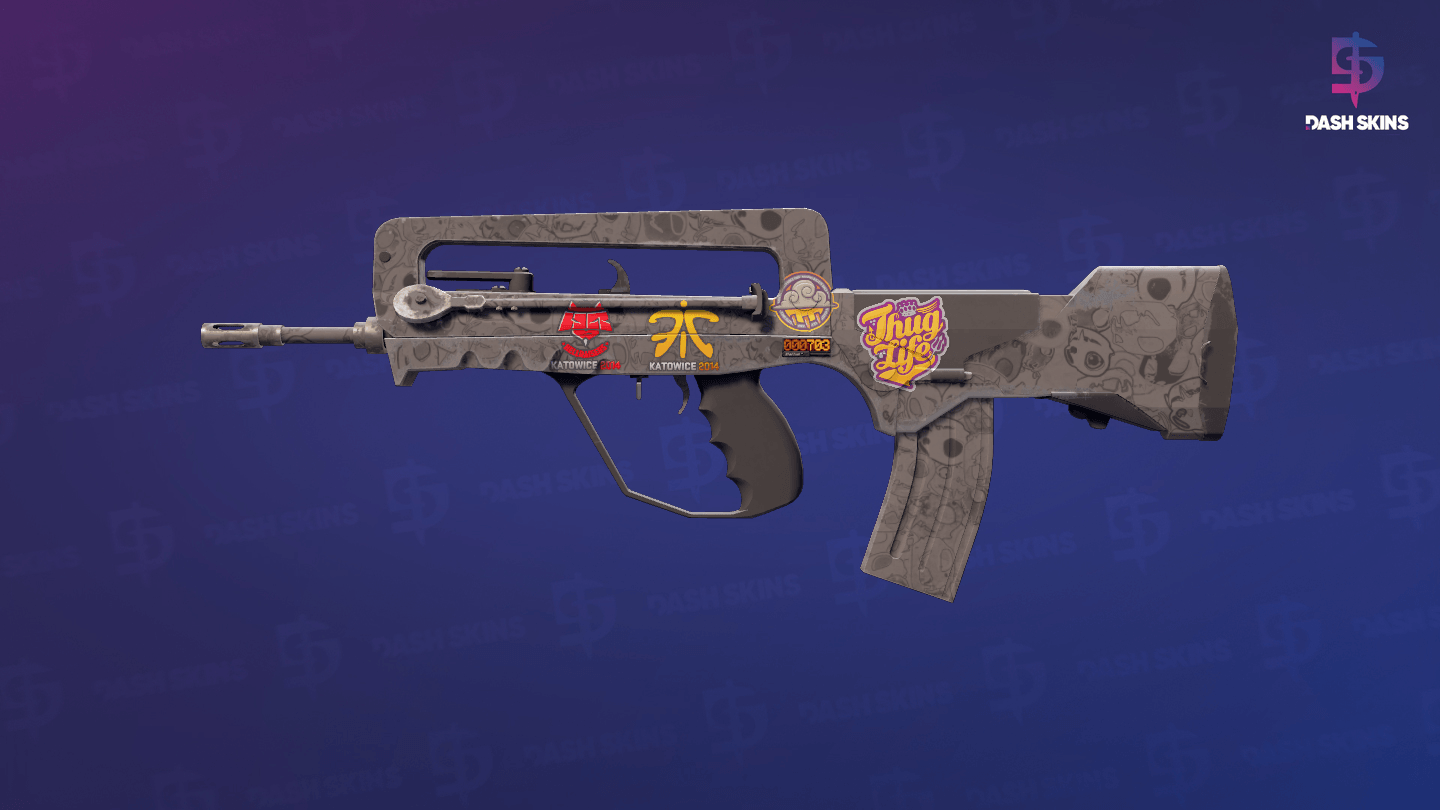 StatTrak™ FAMAS | Doomkitty (Minimal Wear) Screenshot Playside