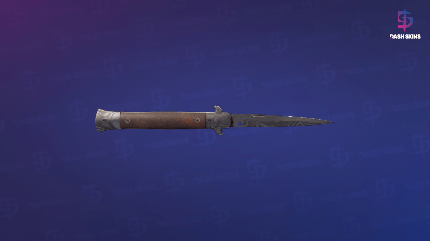 ★ Stiletto Knife | Damascus Steel (Battle-Scarred) Screenshot Playside