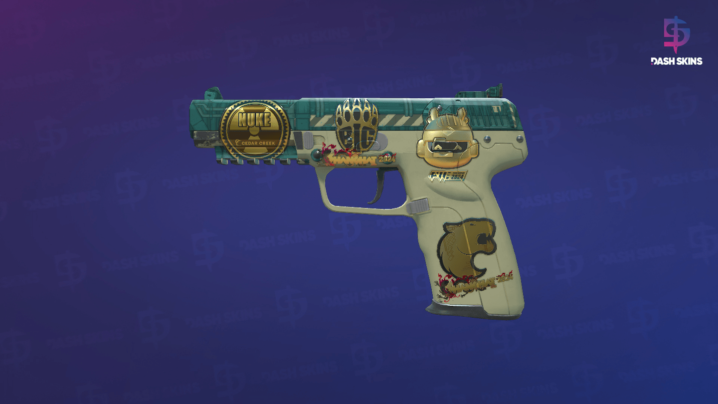 Souvenir Five-SeveN | Coolant (Minimal Wear) Screenshot Playside