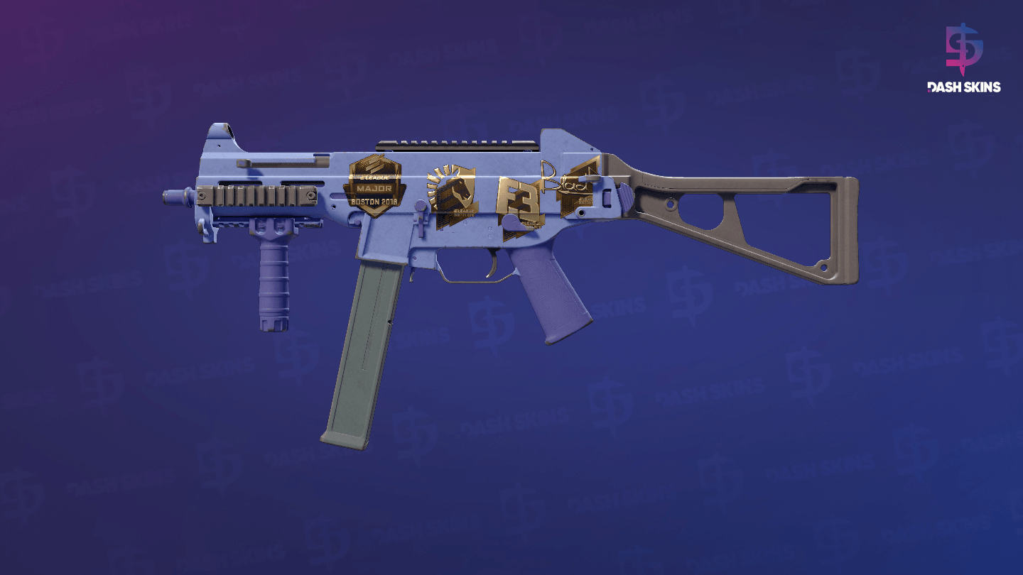 Souvenir UMP-45 | Indigo (Field-Tested) Screenshot Playside