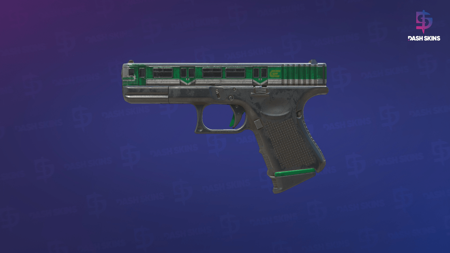 Glock-18 | Green Line (Well-Worn) Screenshot Playside