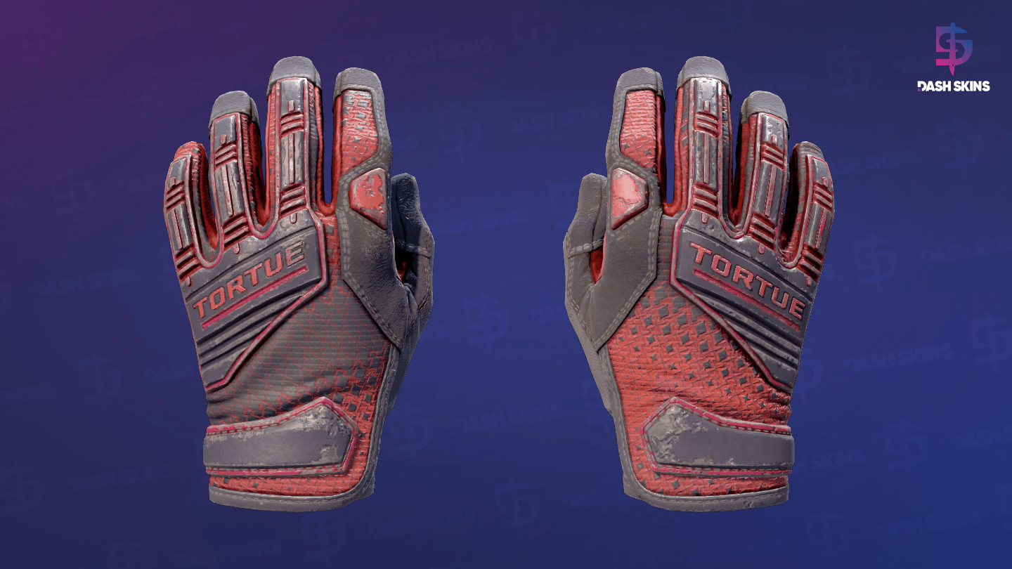 ★ Specialist Gloves | Crimson Kimono (Battle-Scarred) Screenshot Playside