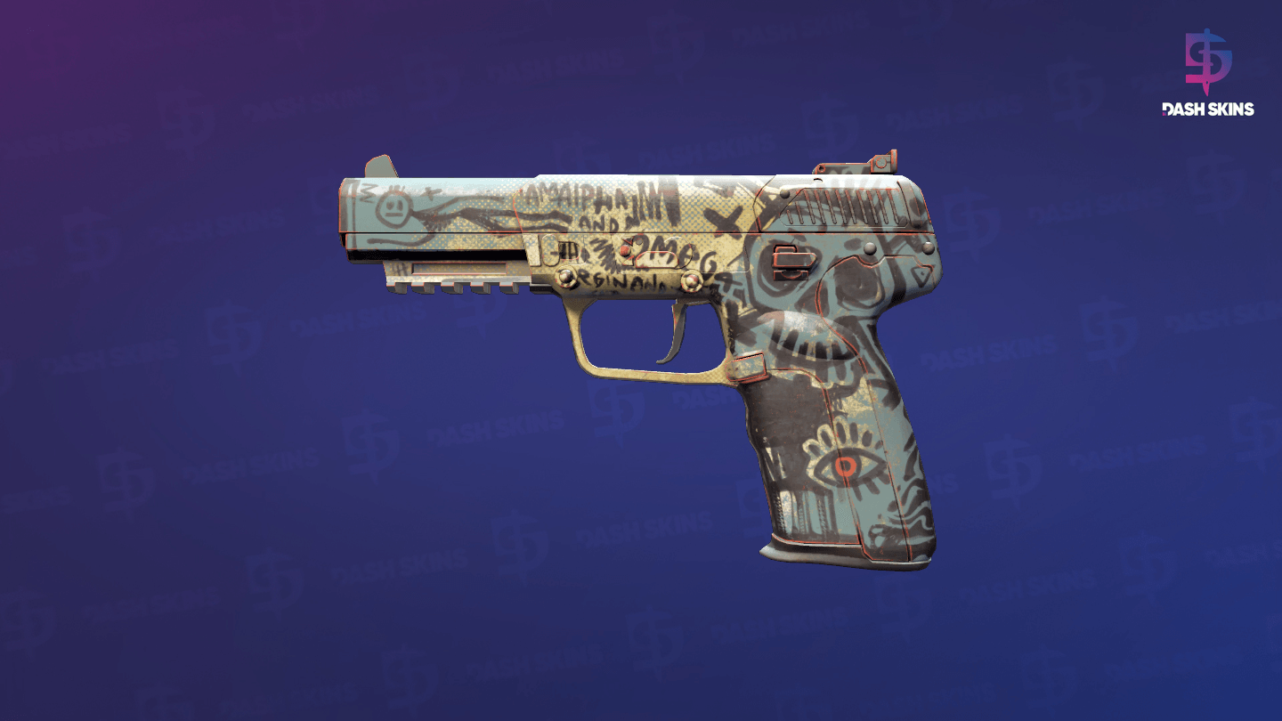 Five-SeveN | Scrawl (Factory New) Screenshot Playside