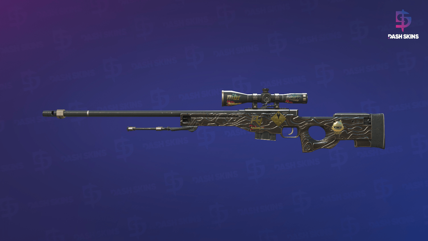 Souvenir AWP | Black Nile (Well-Worn) Screenshot Playside