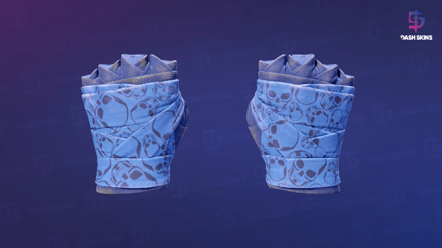 ★ Hand Wraps | Cobalt Skulls (Field-Tested) Screenshot Playside