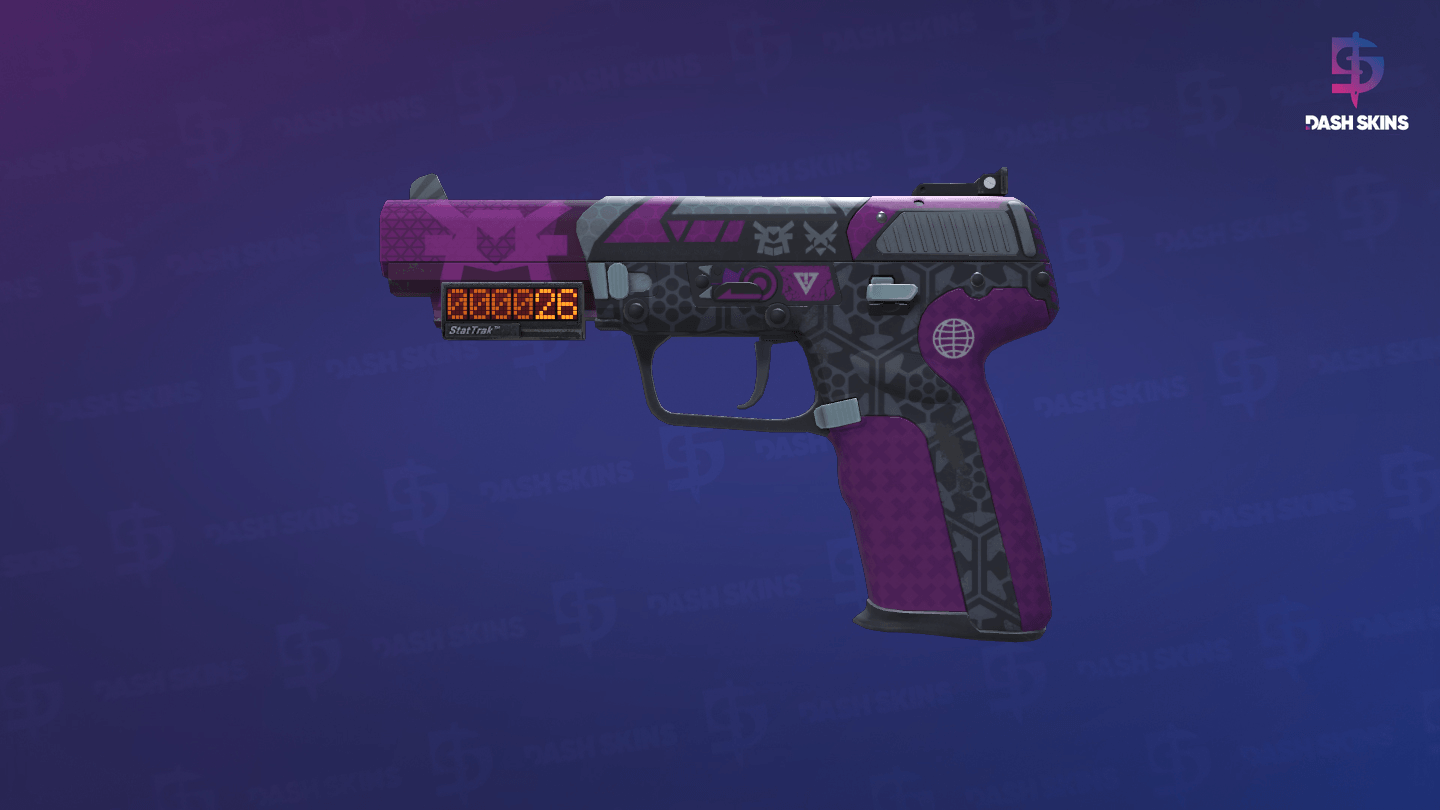 StatTrak™ Five-SeveN | Violent Daimyo (Minimal Wear) Screenshot Playside