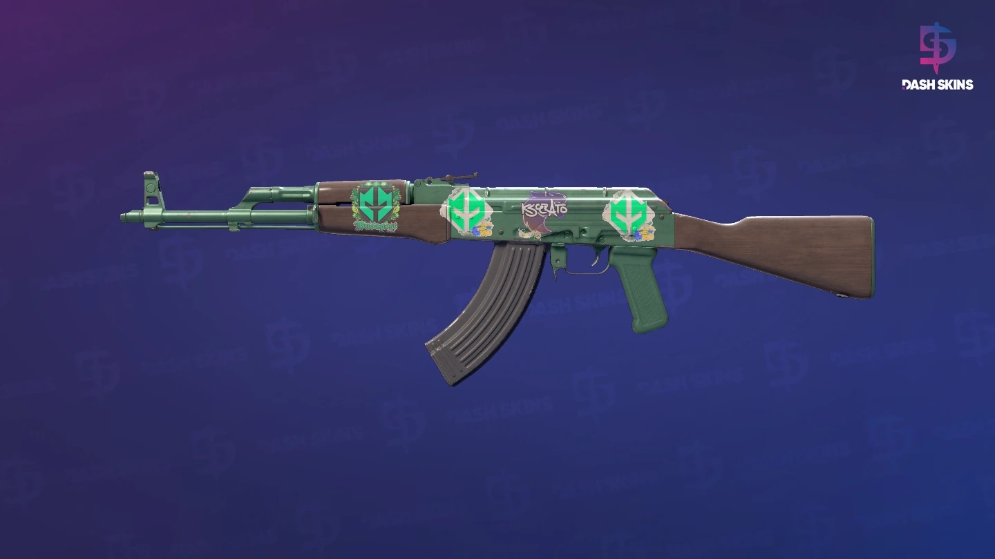 AK-47 | Wintergreen (Field-Tested) Screenshot Playside