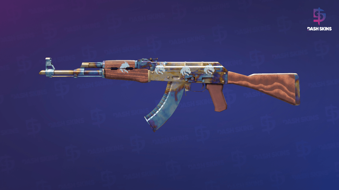 AK-47 | Case Hardened (Well-Worn) Screenshot Playside