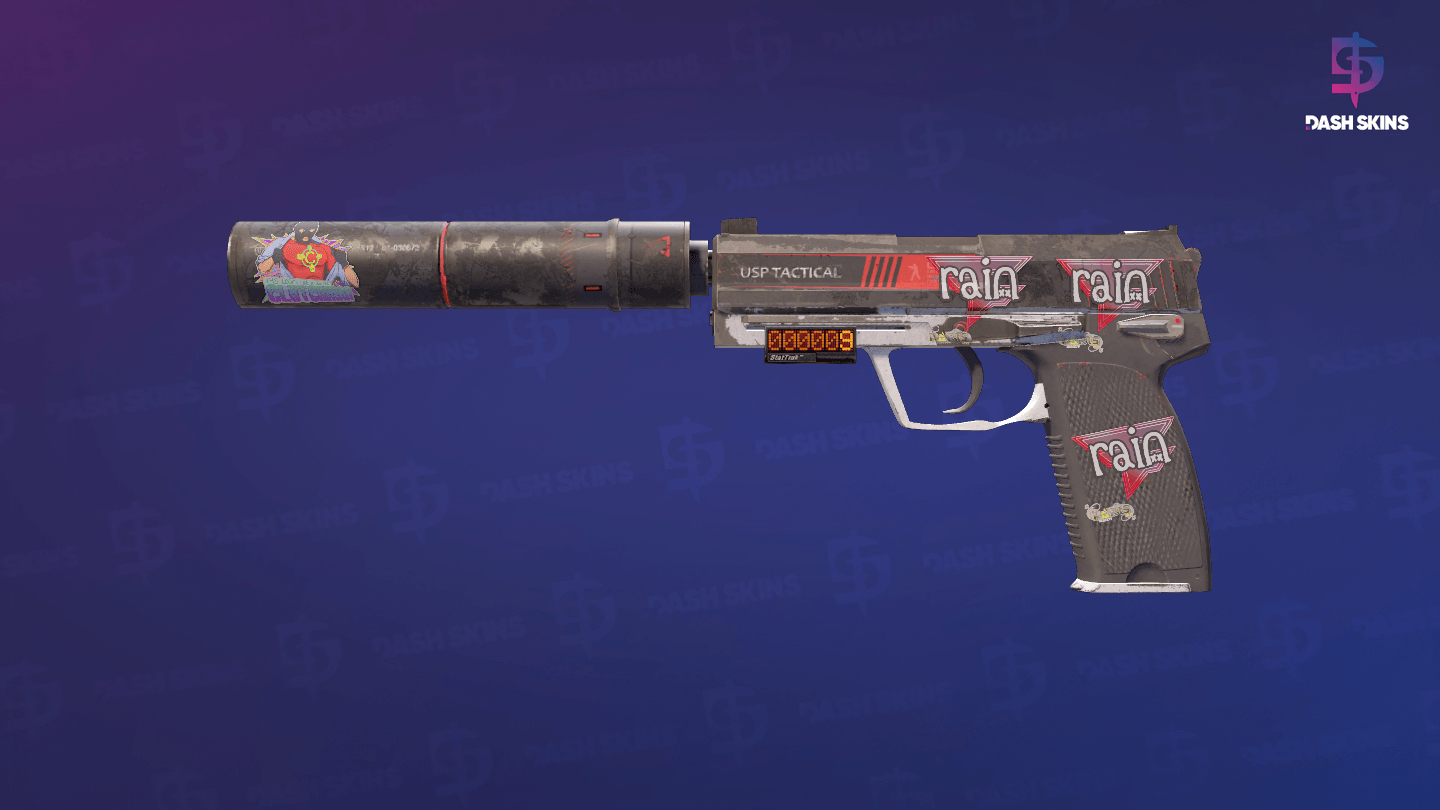 StatTrak™ USP-S | Cyrex (Well-Worn) Screenshot Playside