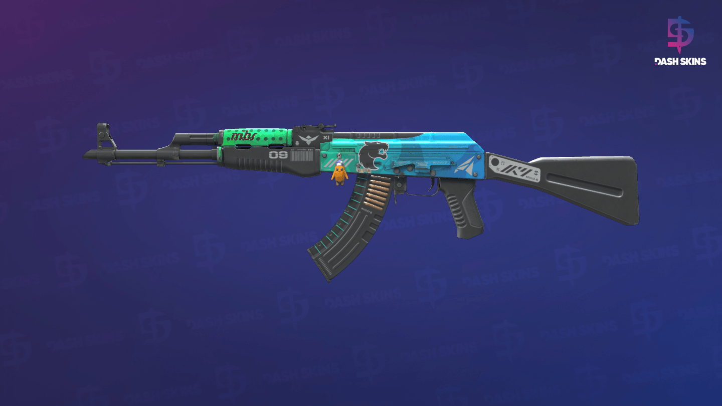 AK-47 | Ice Coaled (Minimal Wear) Screenshot Playside