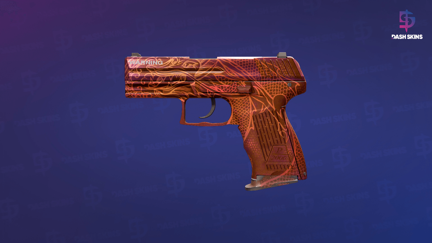 P2000 | Imperial Dragon (Well-Worn) Screenshot Playside