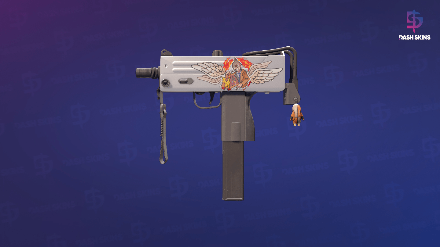 MAC-10 | Silver (Minimal Wear) Screenshot Playside