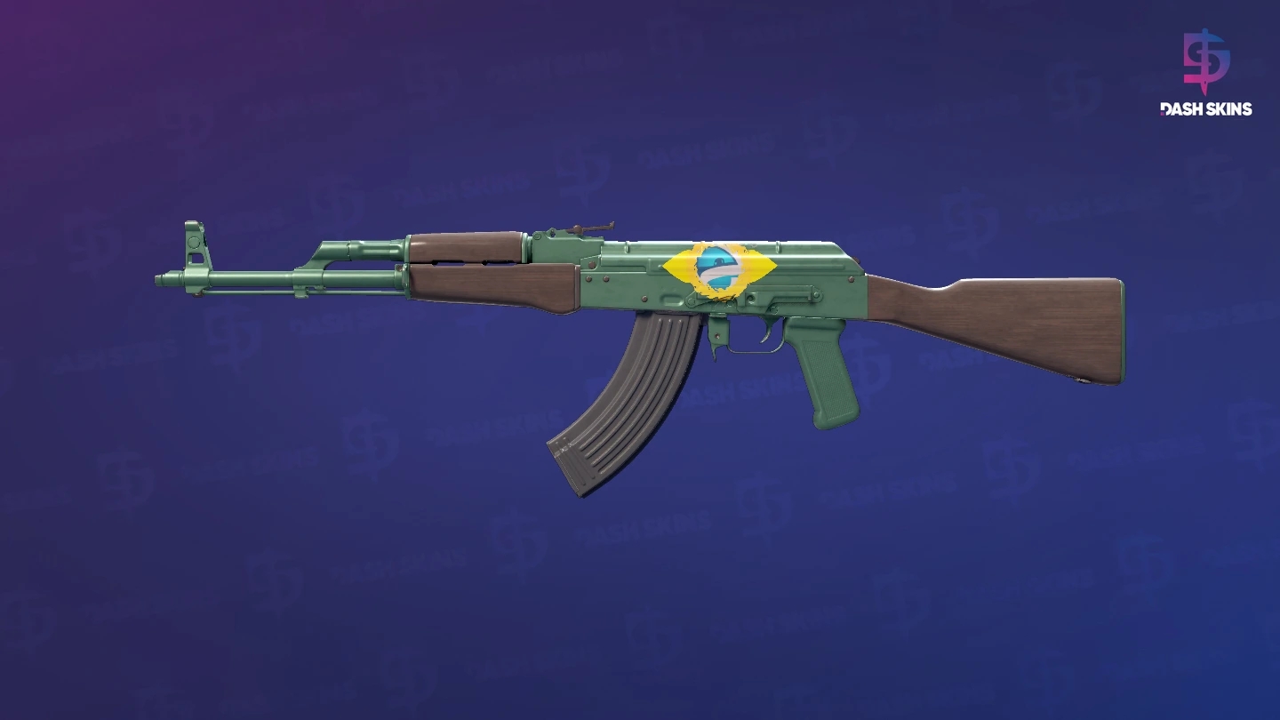 AK-47 | Wintergreen (Factory New) Screenshot Playside