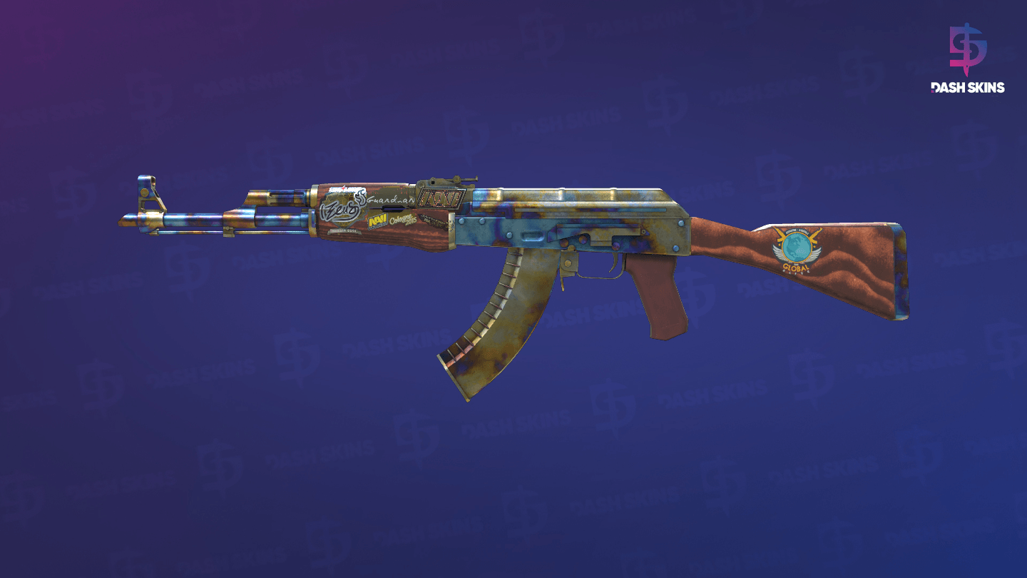 AK-47 | Case Hardened (Well-Worn) Screenshot Playside