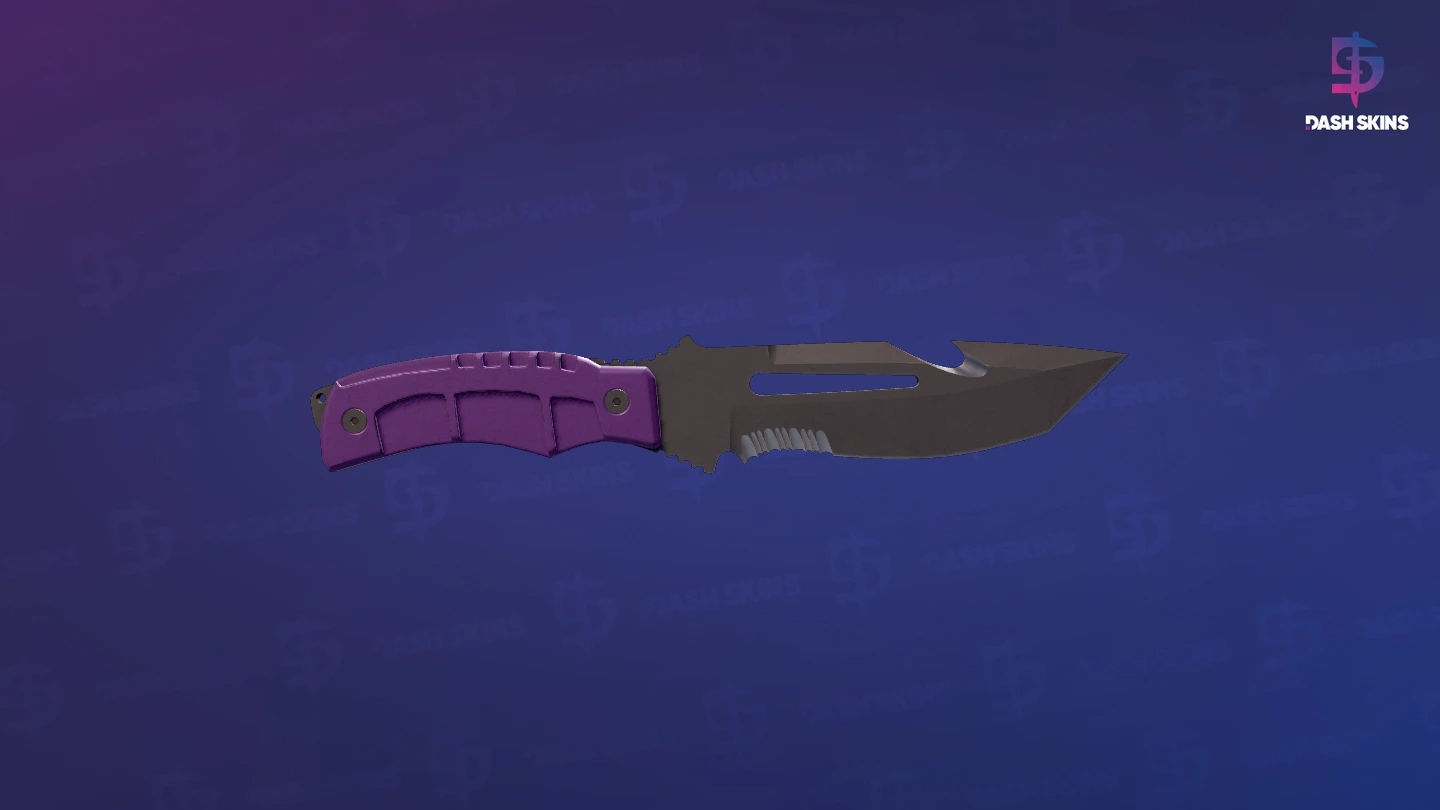★ Survival Knife | Ultraviolet (Well-Worn) Screenshot Playside