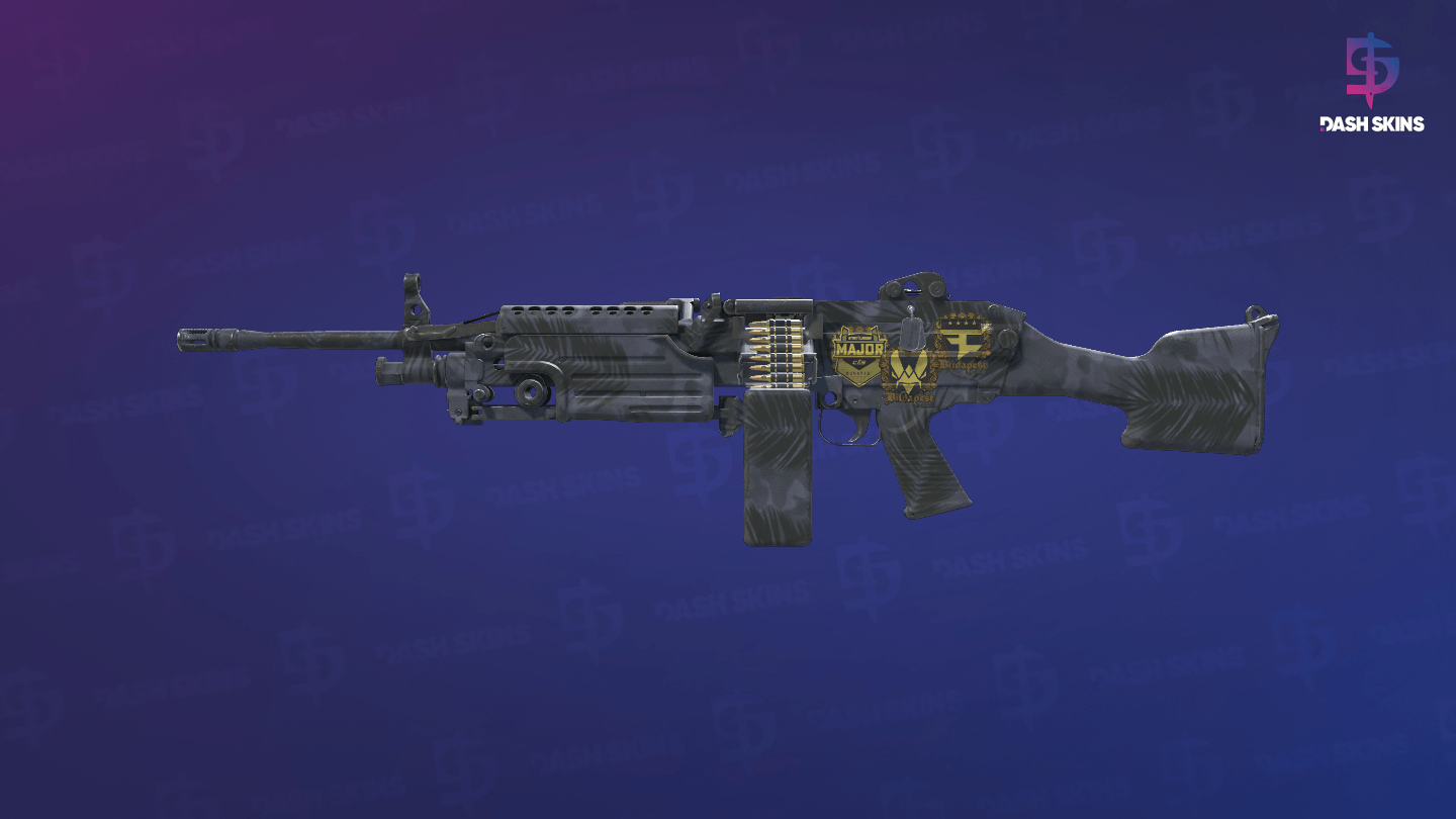Souvenir M249 | Midnight Palm (Minimal Wear) Screenshot Playside