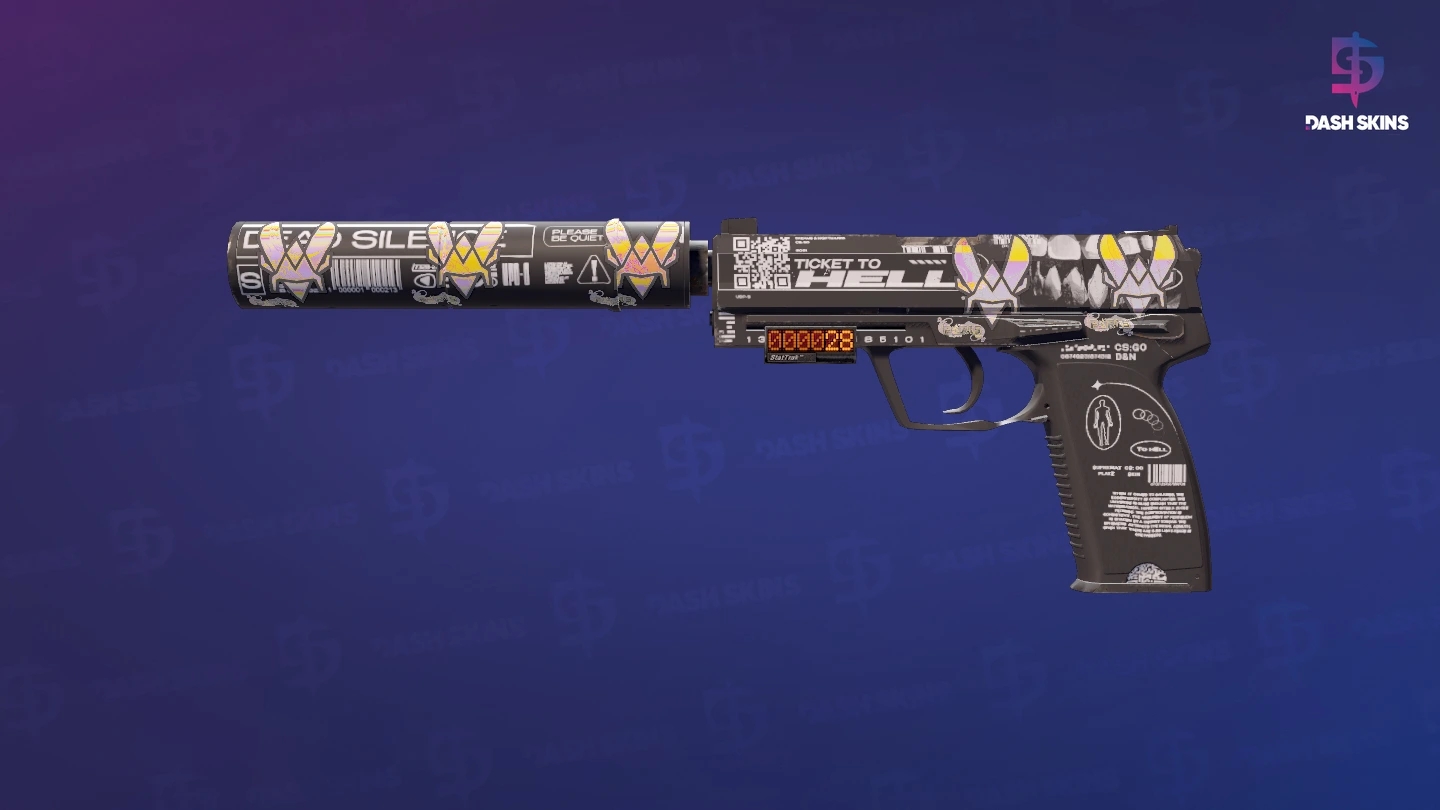 StatTrak™ USP-S | Ticket to Hell (Factory New) Screenshot Playside