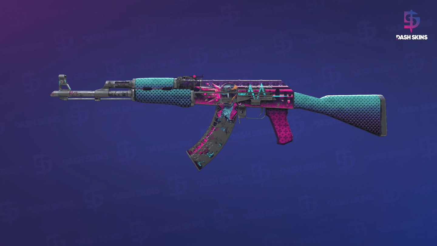 AK-47 | Neon Rider (Battle-Scarred) Screenshot Playside