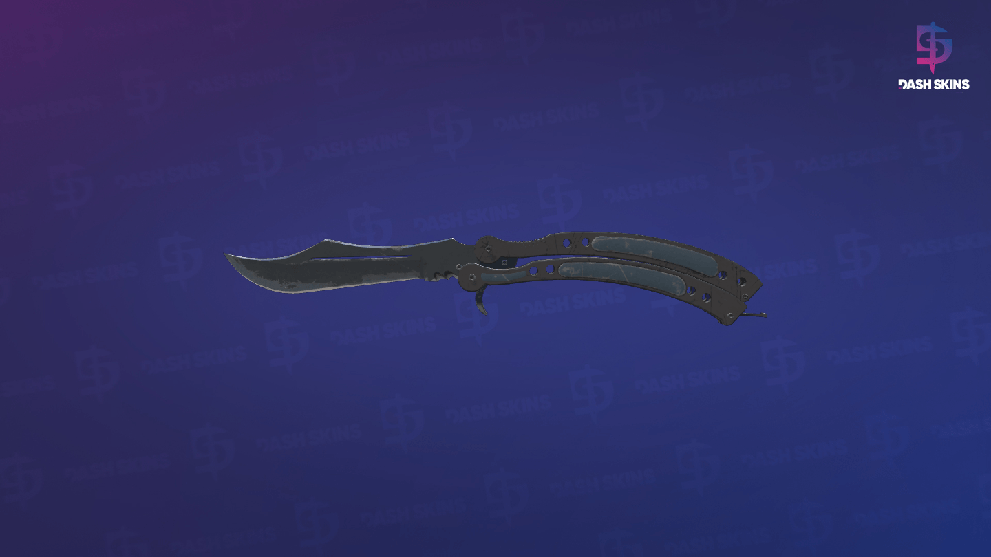★ Butterfly Knife | Night (Well-Worn) Screenshot Playside