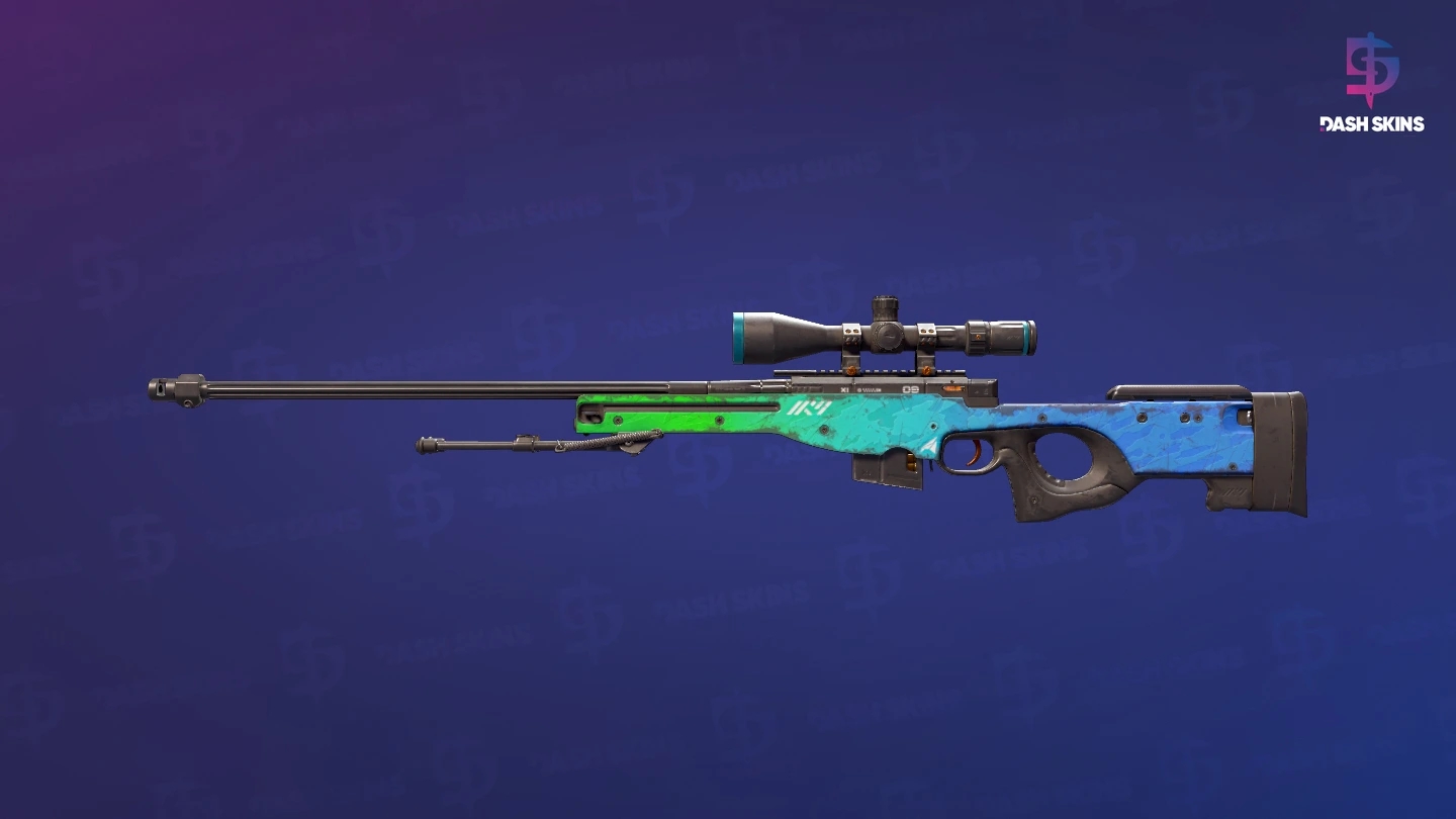 AWP | Ice Coaled (Well-Worn) Screenshot Playside