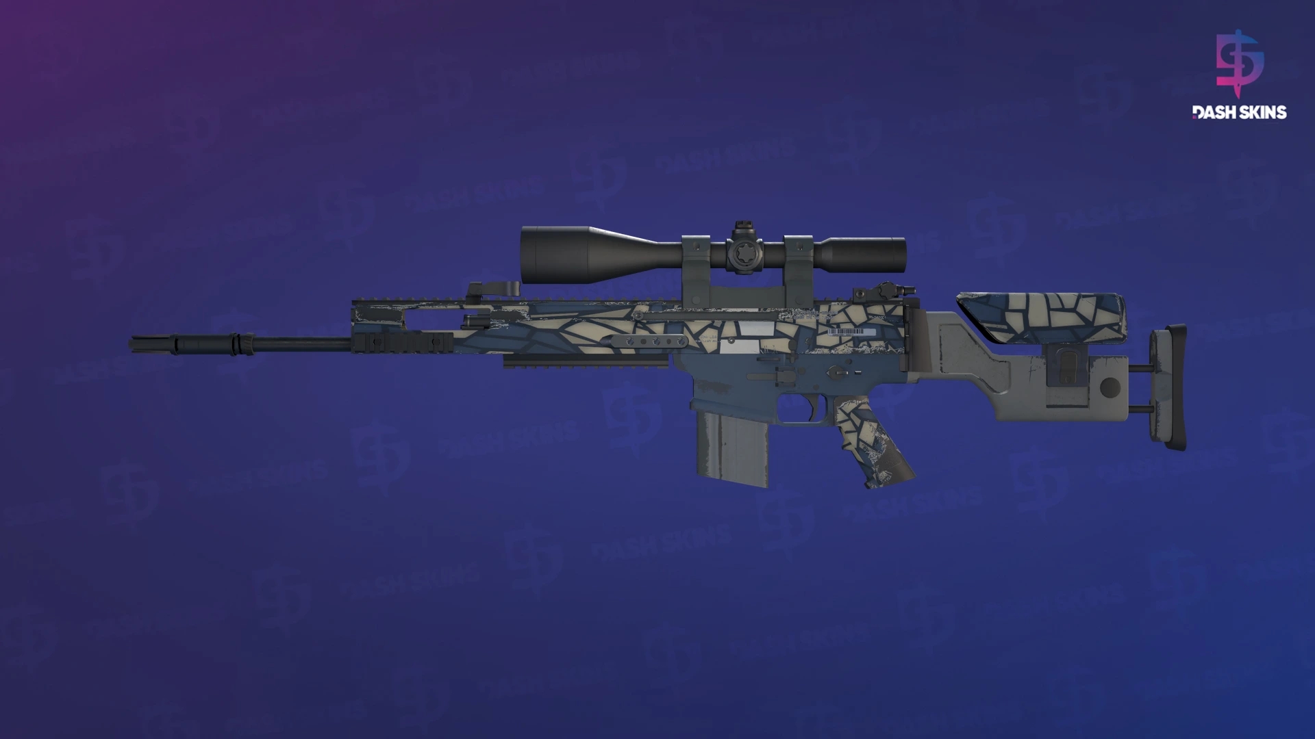 SCAR-20 | Stone Mosaico (Minimal Wear) Screenshot Playside