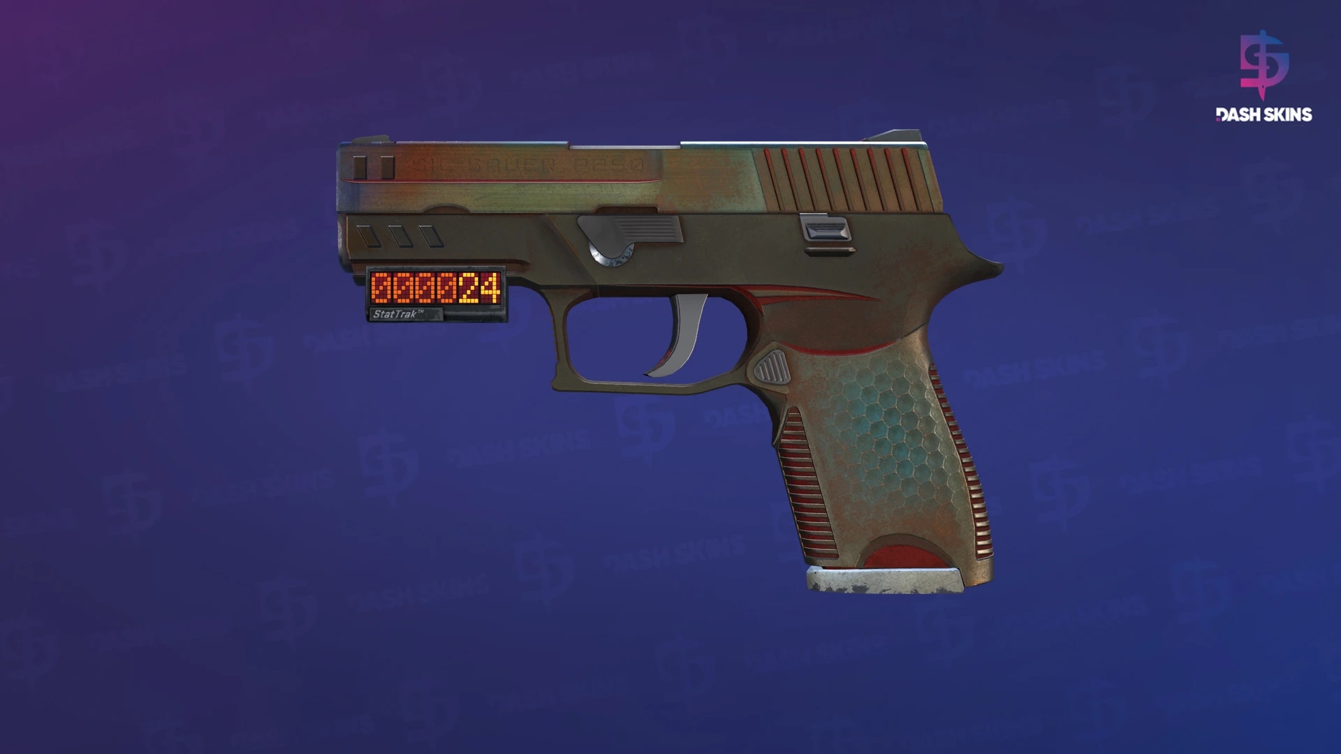 StatTrak™ P250 | Cyber Shell (Battle-Scarred) Screenshot Playside