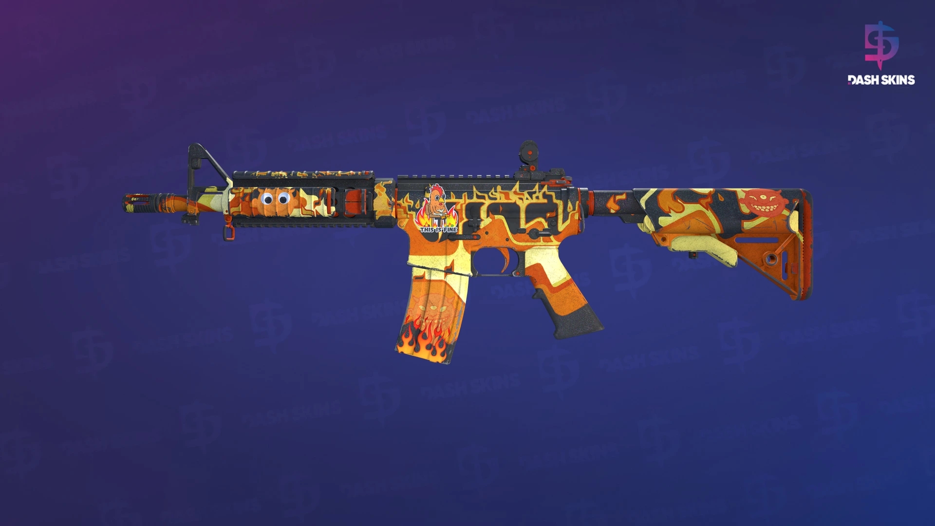 M4A4 | Hellish (Well-Worn) Screenshot Playside