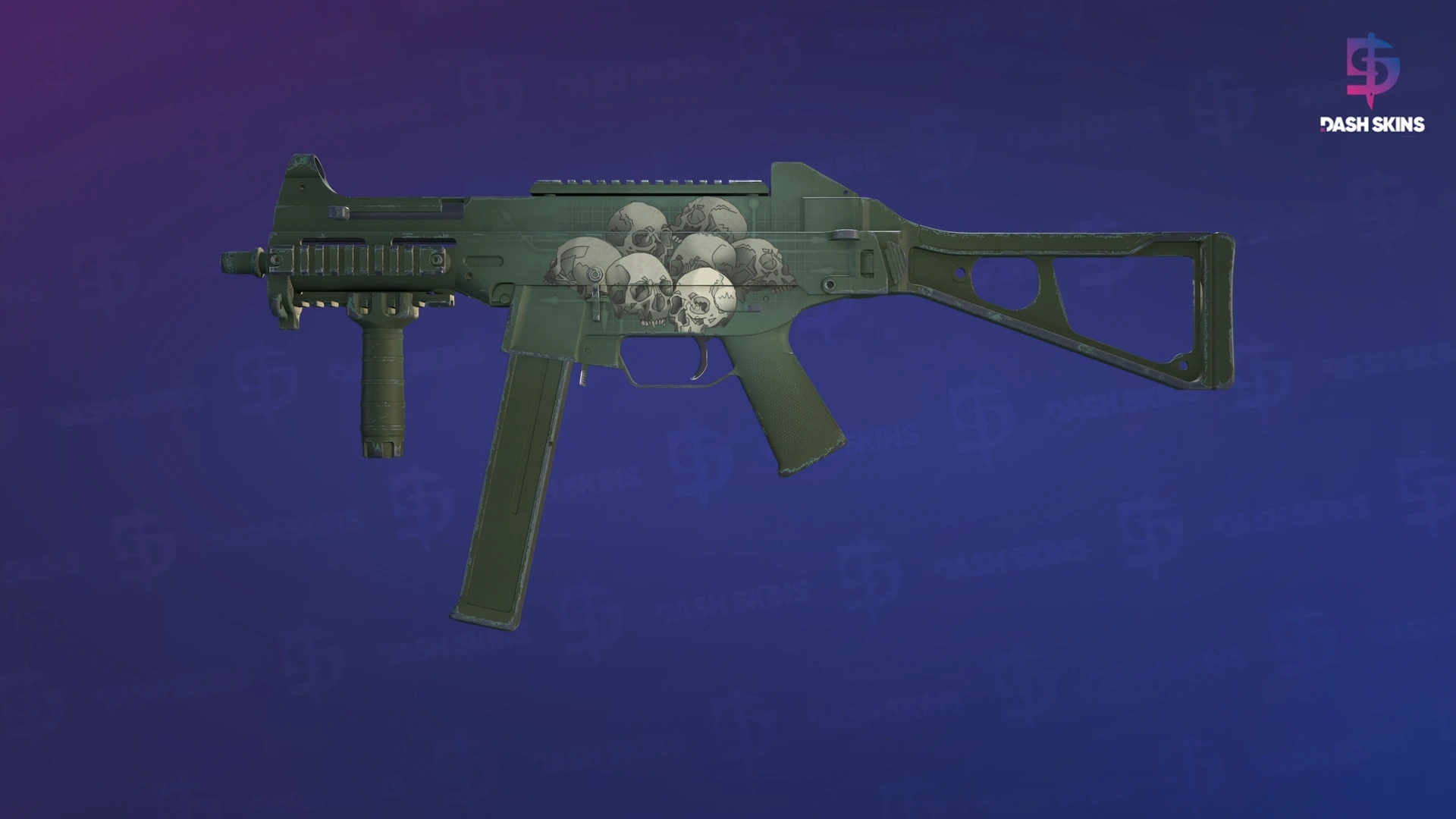UMP-45 | Bone Pile (Minimal Wear) Screenshot Playside