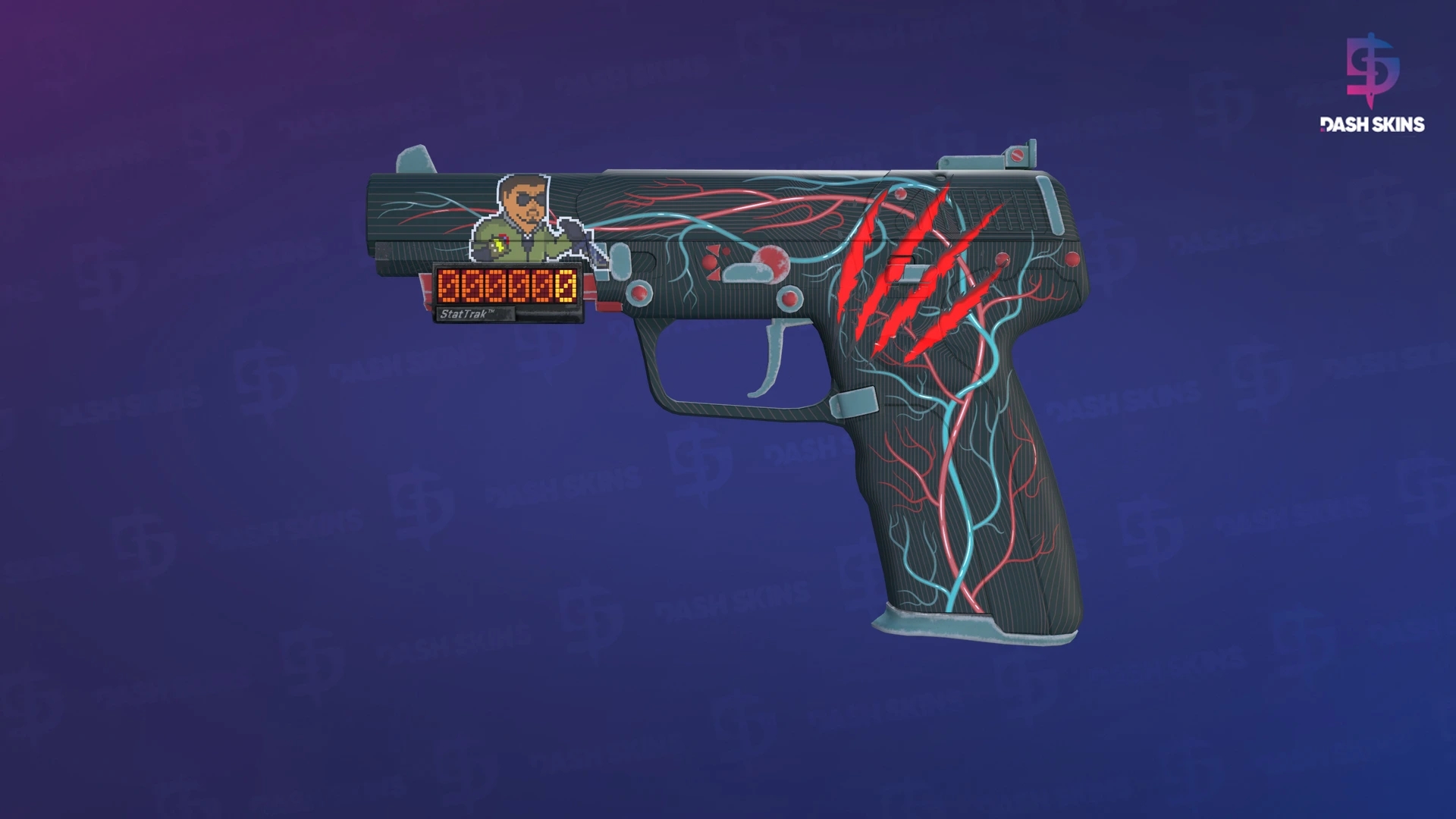 StatTrak™ Five-SeveN | Capillary (Minimal Wear) Screenshot Playside