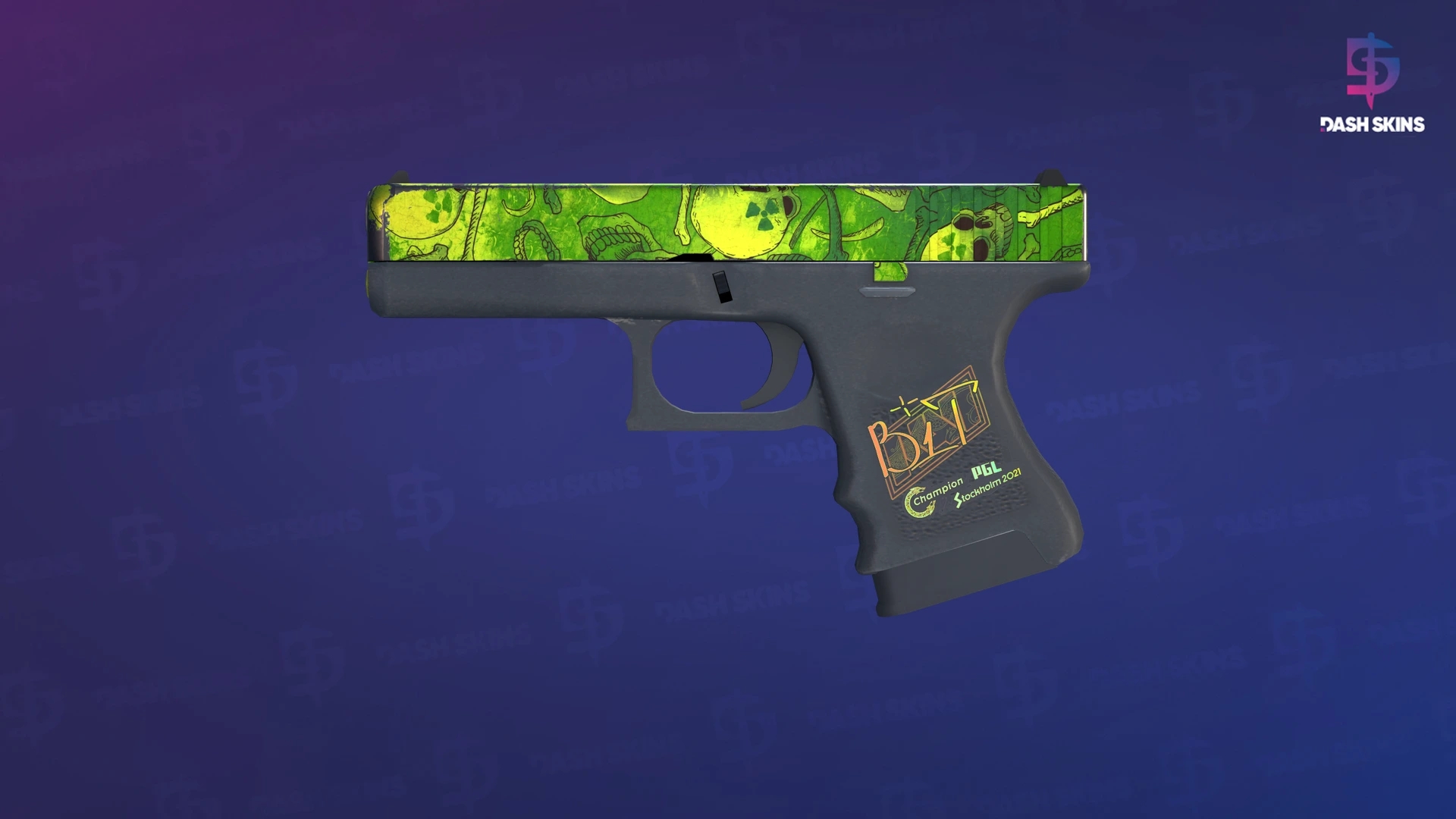 Glock-18 | Nuclear Garden (Well-Worn) Screenshot Playside