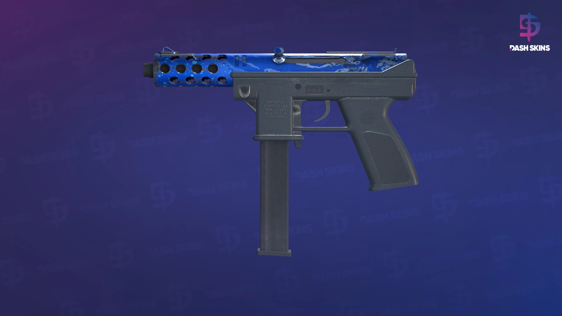 Tec-9 | Ice Cap (Minimal Wear) Screenshot Playside