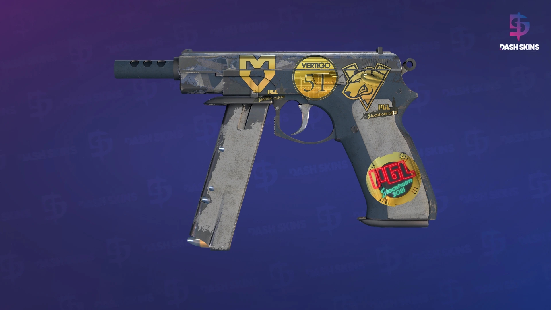 Souvenir CZ75-Auto | Framework (Battle-Scarred) Screenshot Playside